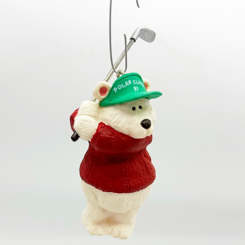 Hallmark Ornament Polar Classic Golf Polar‎ Bear 1991